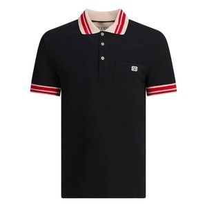 Valentino Short-Sleeve Polo Shirt With Contrast Collar - NWT